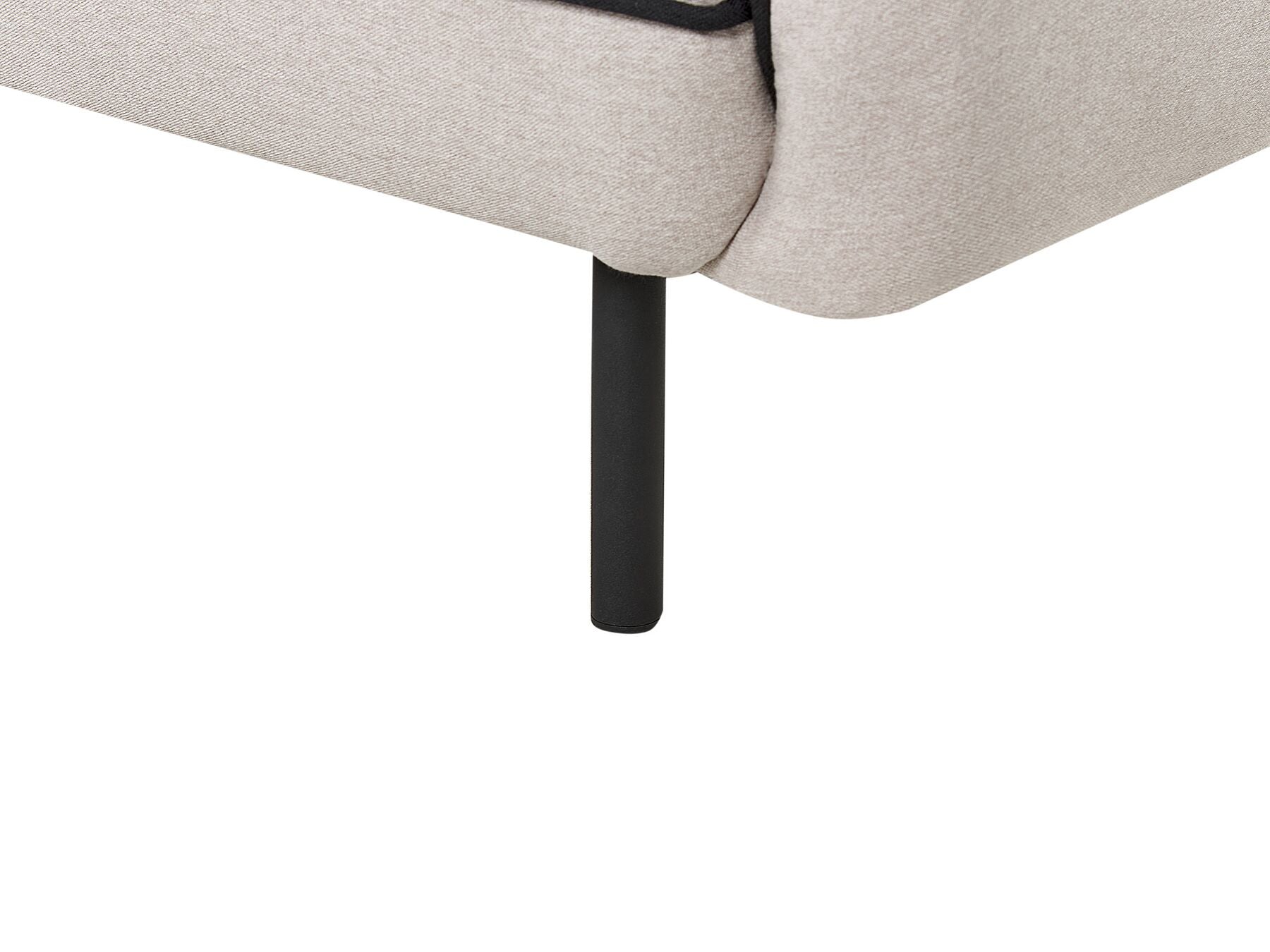 Fabric Sofa with Ottoman Light Grey TONSBERG