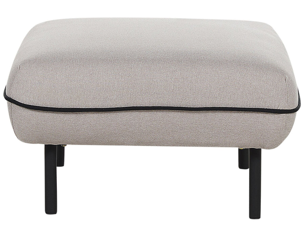 Fabric Sofa with Ottoman Light Grey TONSBERG