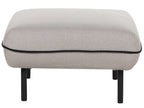 Fabric Sofa with Ottoman Light Grey TONSBERG