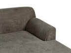 Corner Sofa SIMOS Corduroy Dark Green 3 Seater Right Hand