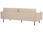 3 Seater Velvet Sofa Beige VINTERBRO
