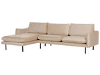 Corner Sofa VINTERBRO Velvet Beige 4 Seater Right Hand
