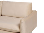 Corner Sofa VINTERBRO Velvet Beige 4 Seater Right Hand