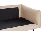 Corner Sofa VINTERBRO Velvet Beige 4 Seater Right Hand