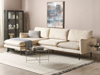 Corner Sofa VINTERBRO Velvet Light Beige 4 Seater Right Hand