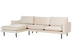 Corner Sofa VINTERBRO Velvet Light Beige 4 Seater Right Hand