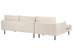 Corner Sofa VINTERBRO Velvet Light Beige 4 Seater Right Hand