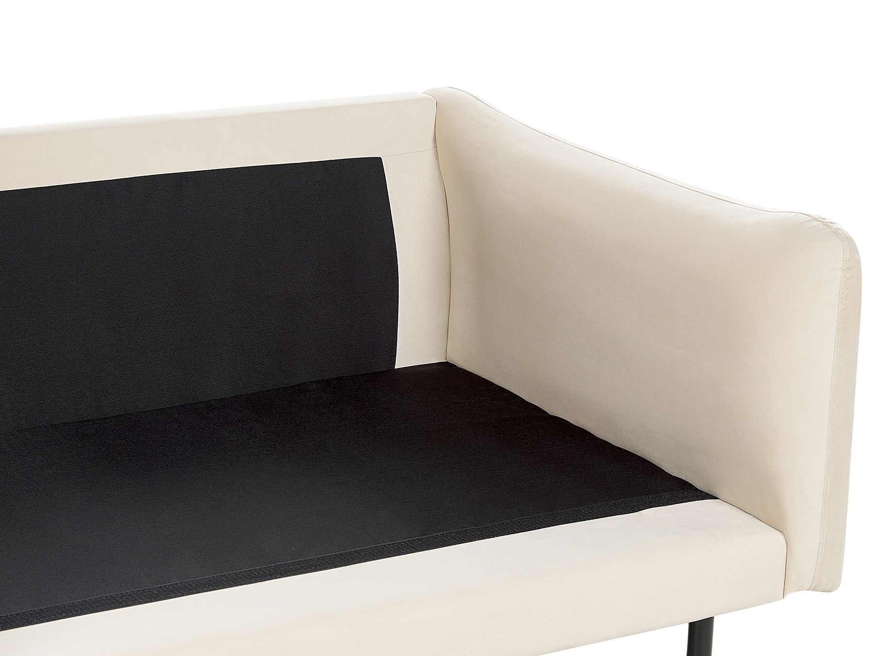 Corner Sofa VINTERBRO Velvet Light Beige 4 Seater Right Hand
