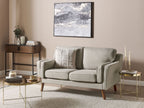 2 Seater Fabric Sofa Beige LOKKA