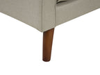 2 Seater Fabric Sofa Beige LOKKA
