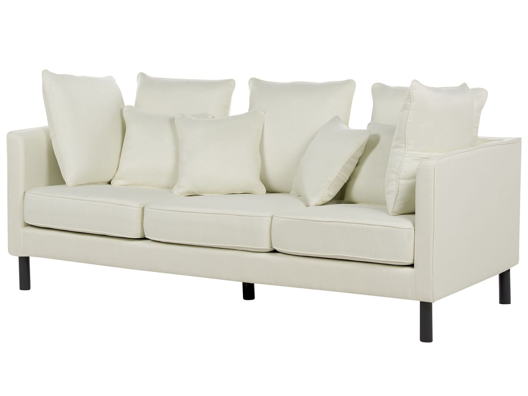 3 Seater Fabric Sofa Off-White FENSTAD