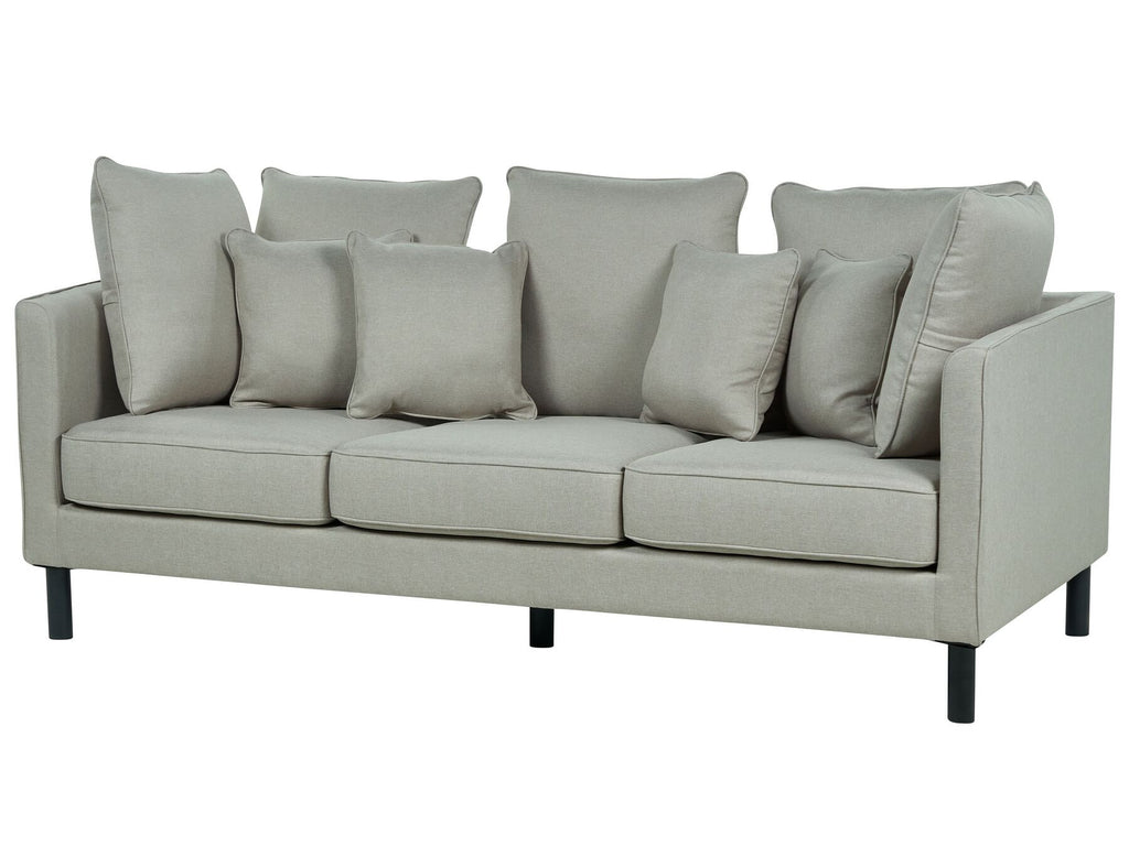 3 Seater Fabric Sofa Grey FENSTAD