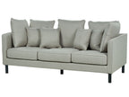 3 Seater Fabric Sofa Grey FENSTAD