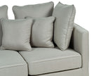 3 Seater Fabric Sofa Grey FENSTAD