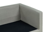3 Seater Fabric Sofa Grey FENSTAD