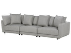 3 Seater Fabric Sofa Light Grey SIGTUNA