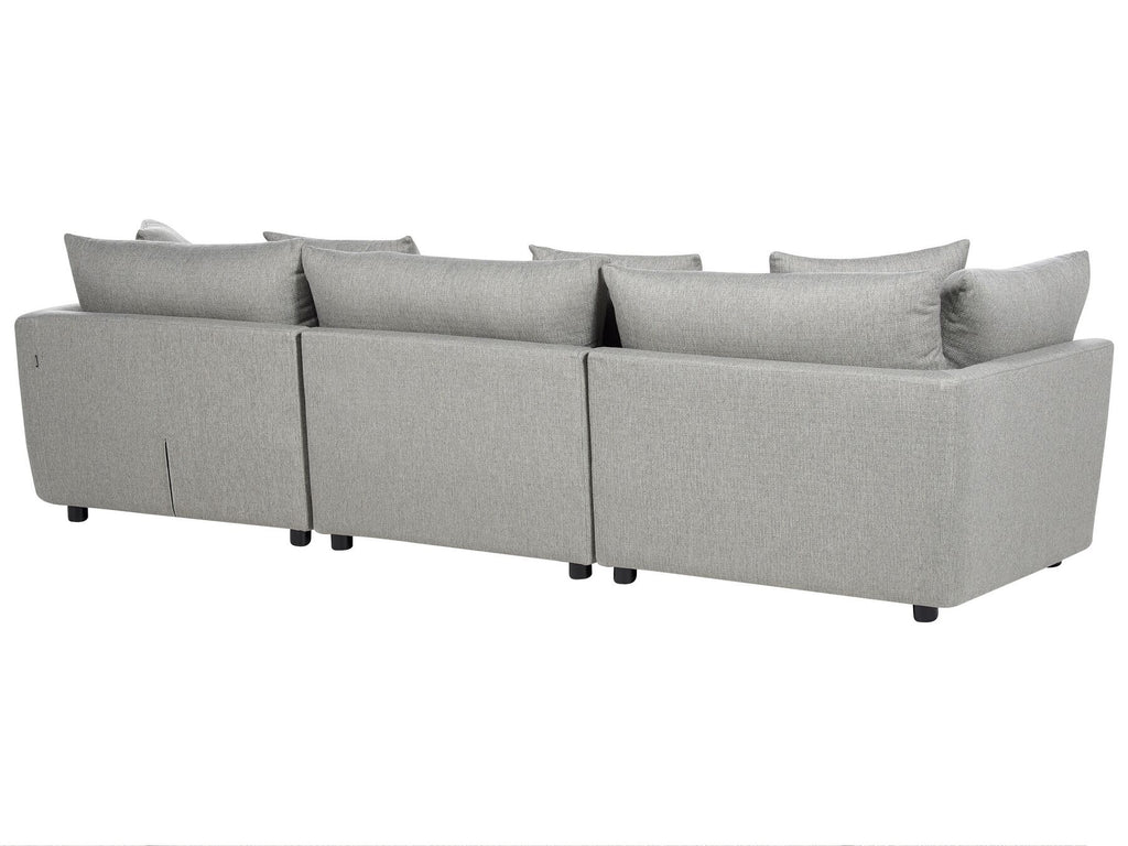 3 Seater Fabric Sofa Light Grey SIGTUNA