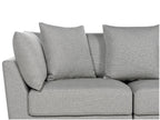 3 Seater Fabric Sofa Light Grey SIGTUNA