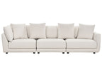 3 Seater Fabric Sofa Off-White SIGTUNA
