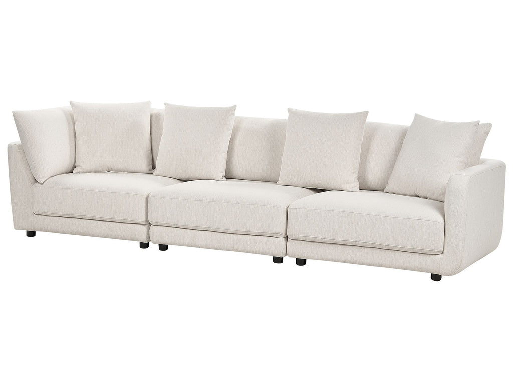 3 Seater Fabric Sofa Off-White SIGTUNA