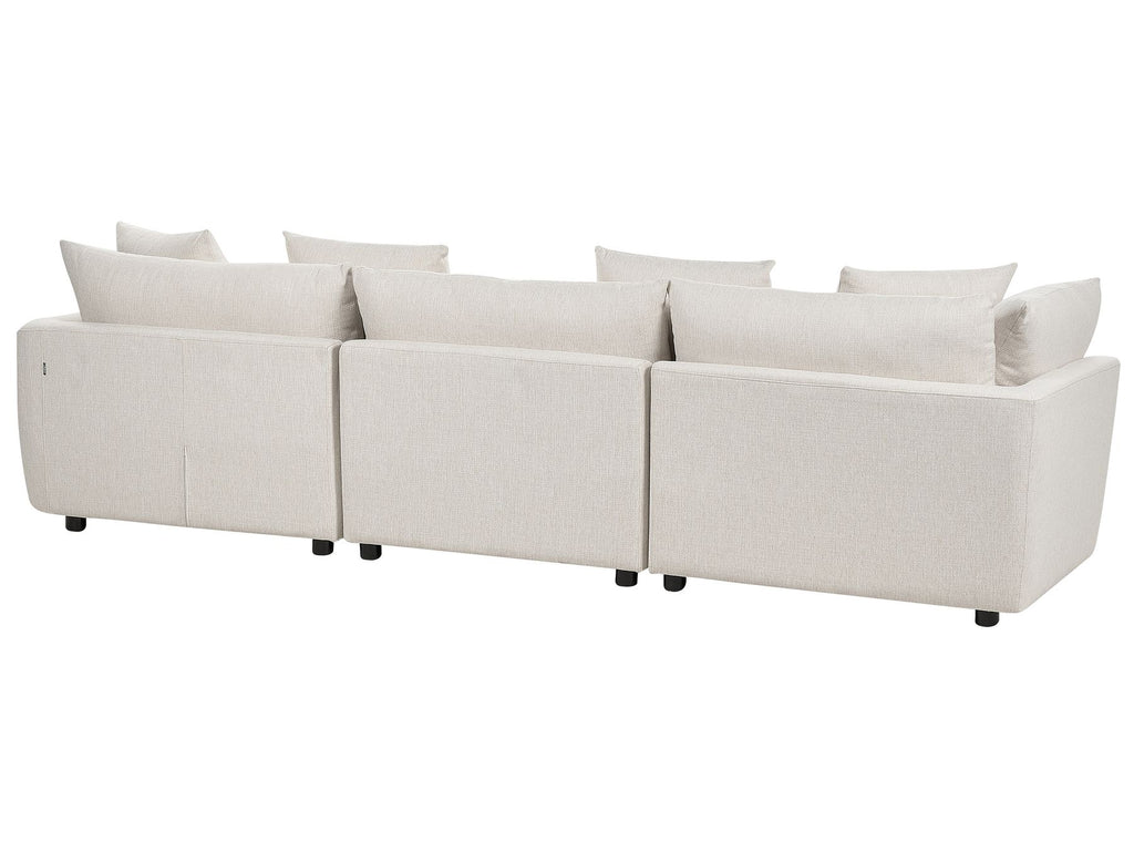 3 Seater Fabric Sofa Off-White SIGTUNA