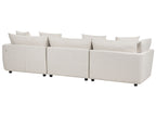 3 Seater Fabric Sofa Off-White SIGTUNA