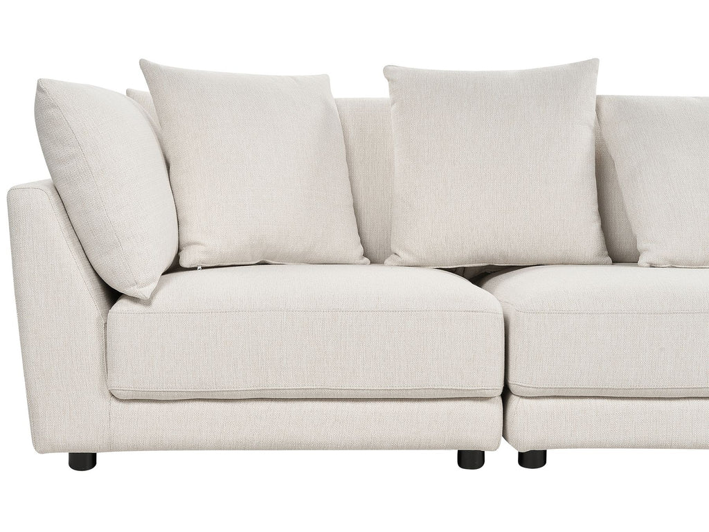 3 Seater Fabric Sofa Off-White SIGTUNA