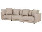 3 Seater Fabric Sofa Beige SIGTUNA