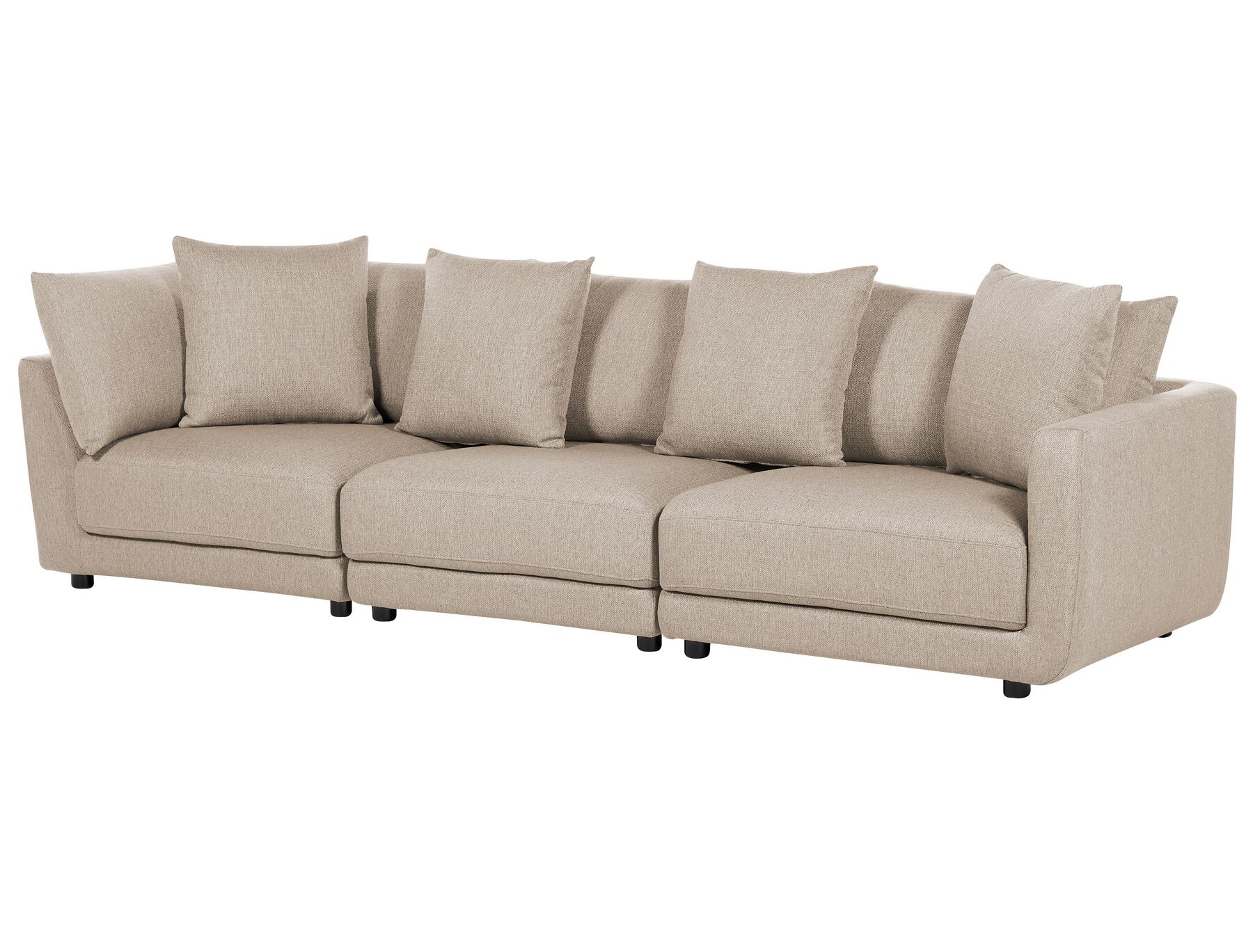 3 Seater Fabric Sofa Beige SIGTUNA