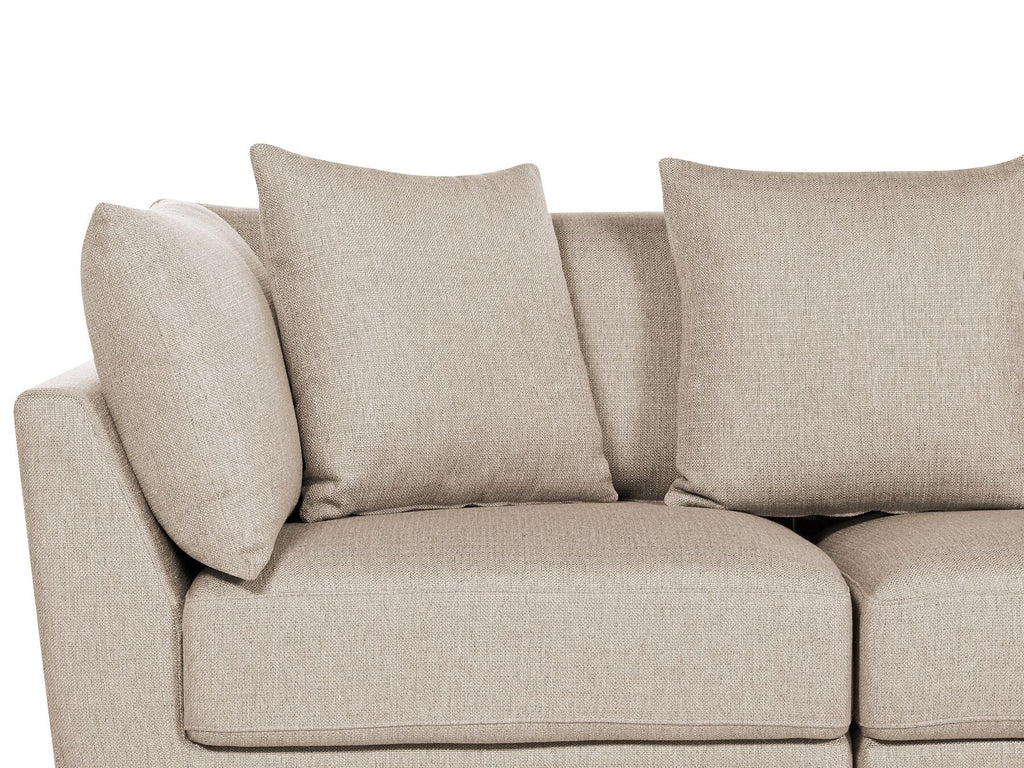 3 Seater Fabric Sofa Beige SIGTUNA