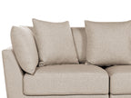 3 Seater Fabric Sofa Beige SIGTUNA
