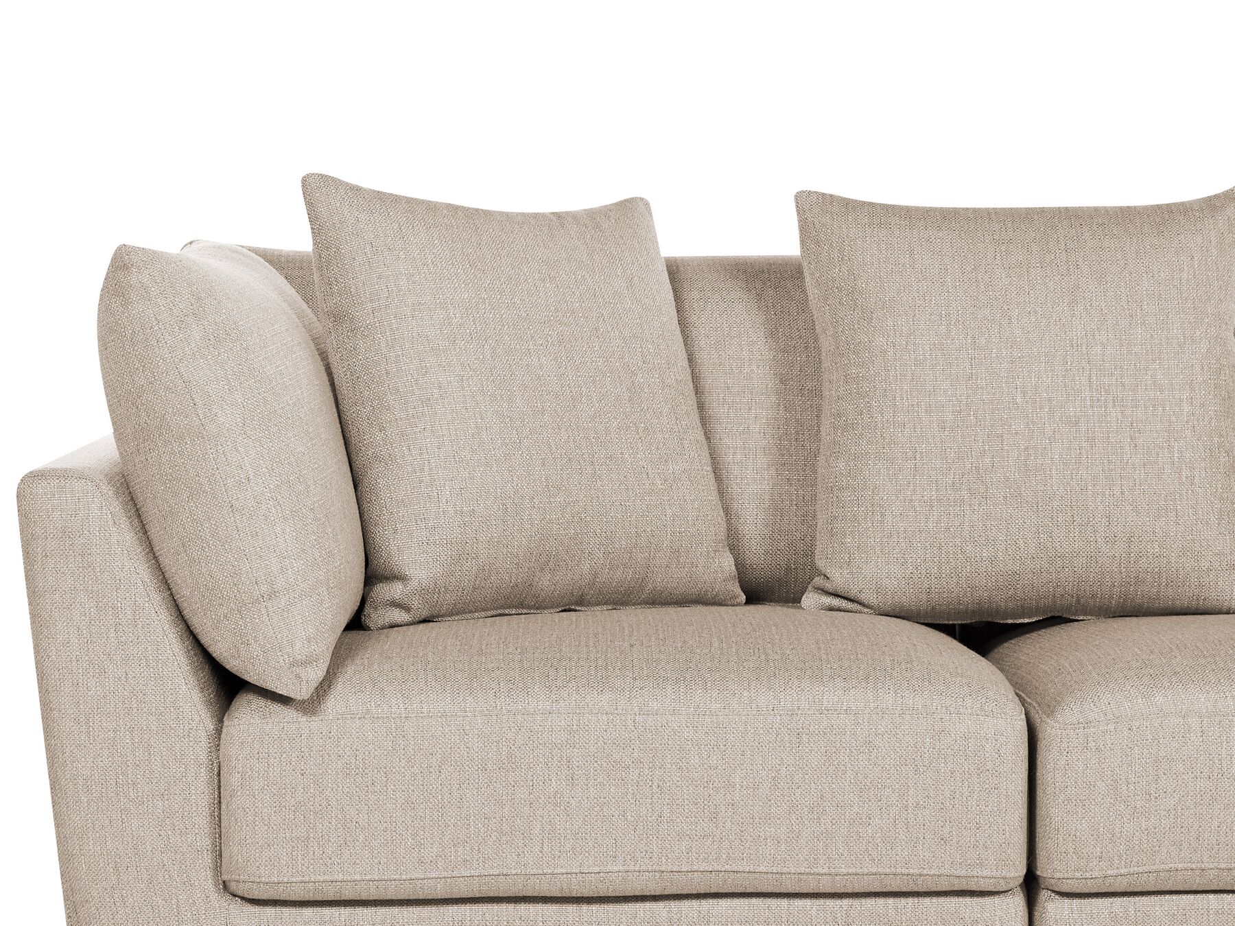 3 Seater Fabric Sofa Beige SIGTUNA