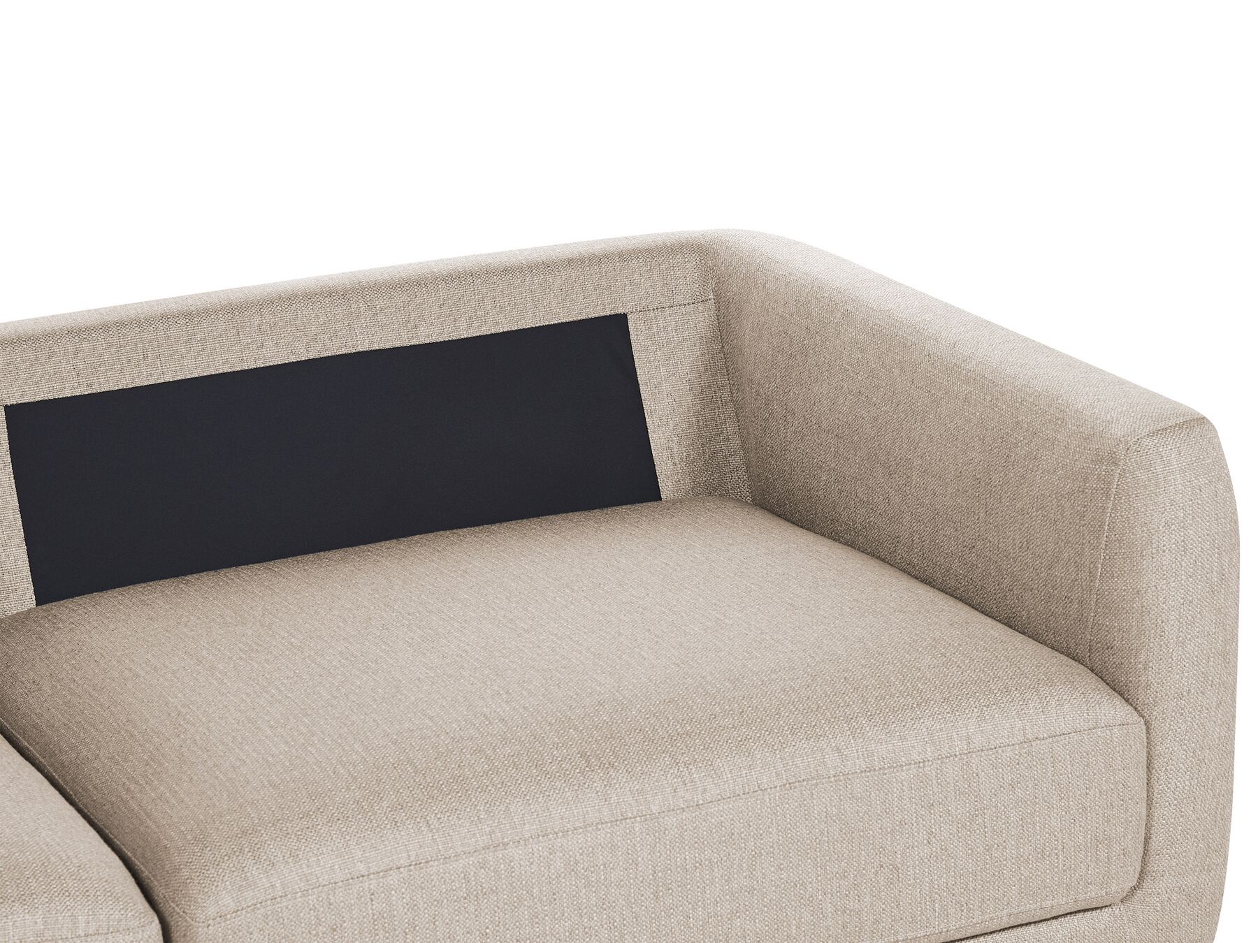 3 Seater Fabric Sofa Beige SIGTUNA