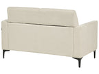 2 Seater Fabric Sofa Beige FENES