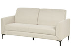 3 Seater Fabric Sofa Beige FENES