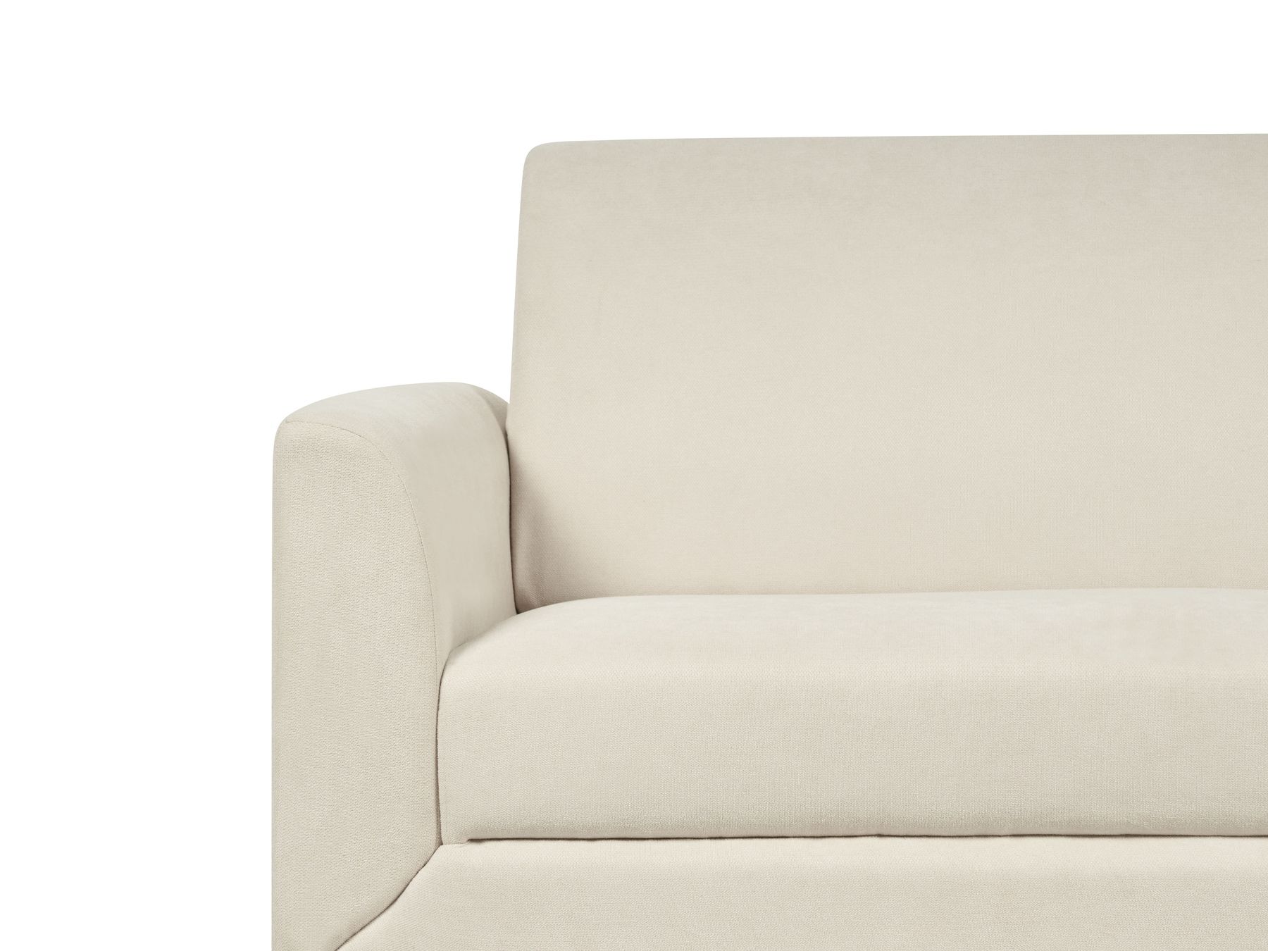 3 Seater Fabric Sofa Beige FENES