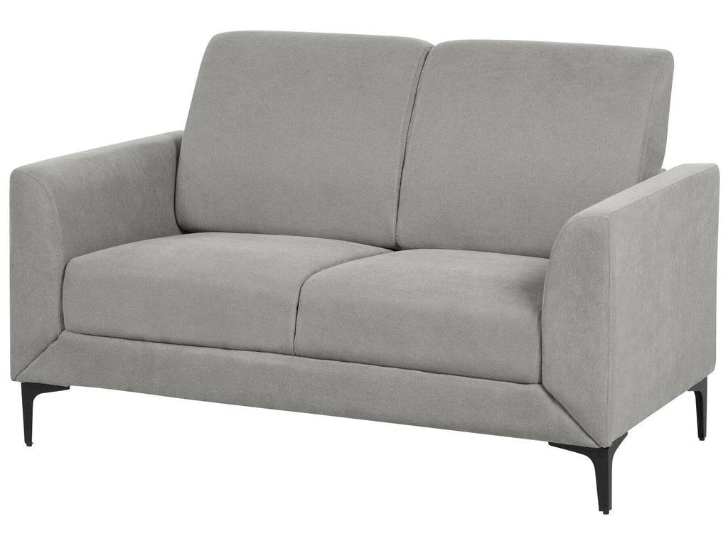 2 Seater Fabric Sofa Grey FENES
