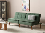 Sofa Bed RONNE Fabric Dark Green 3 Seater