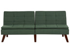 Sofa Bed RONNE Fabric Dark Green 3 Seater
