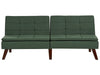 Sofa Bed Fabric Dark Green 3 Seater