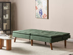 Sofa Bed RONNE Fabric Dark Green 3 Seater