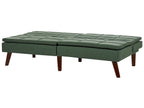 Sofa Bed RONNE Fabric Dark Green 3 Seater