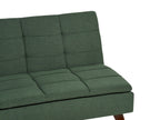 Sofa Bed RONNE Fabric Dark Green 3 Seater