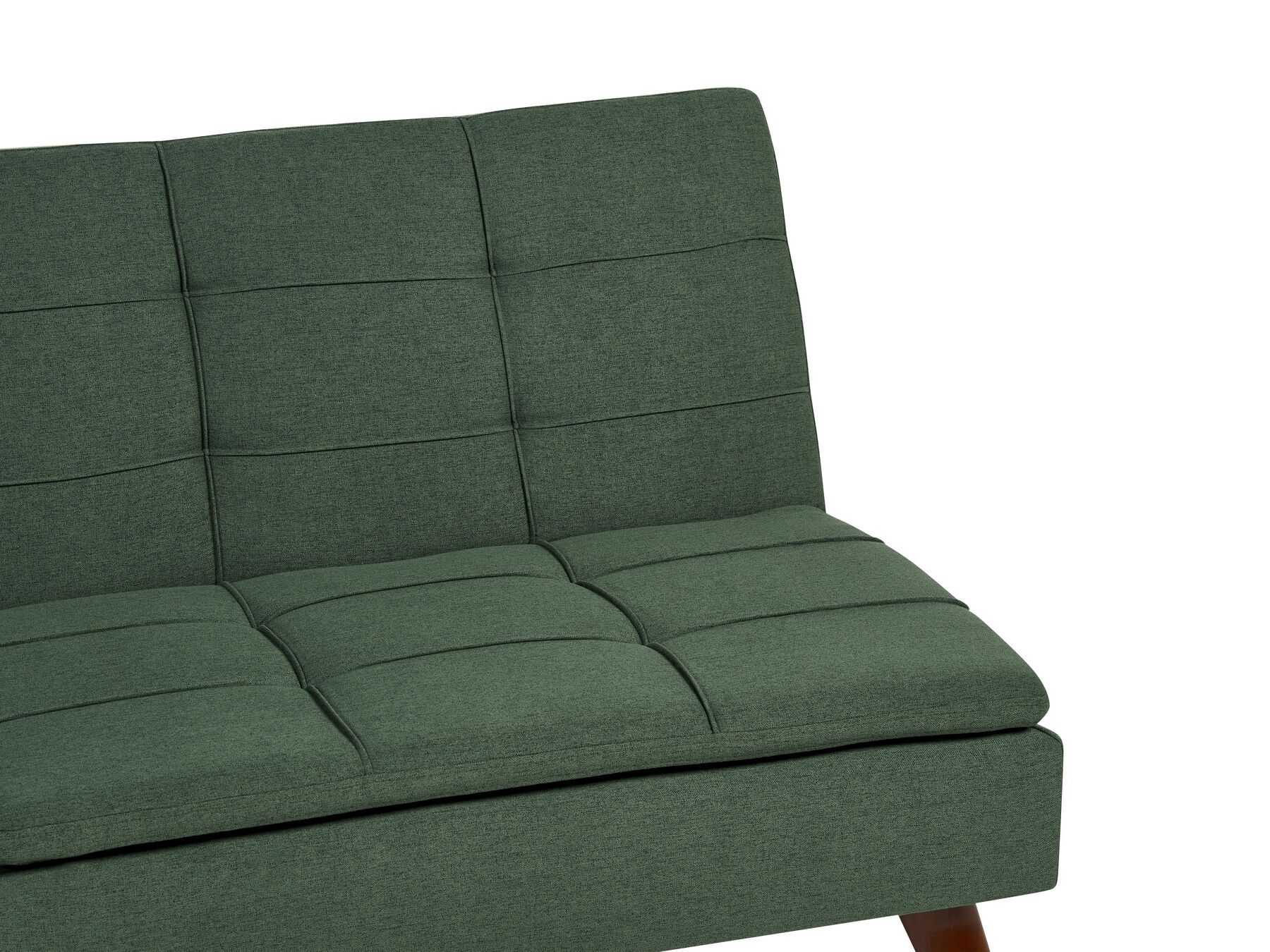 Sofa Bed RONNE Fabric Dark Green 3 Seater