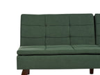 Sofa Bed RONNE Fabric Dark Green 3 Seater