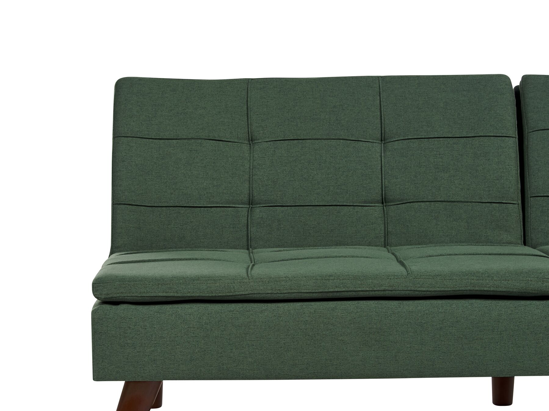 Sofa Bed RONNE Fabric Dark Green 3 Seater