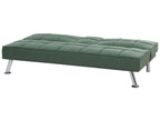 Sofa Bed ROXEN Fabric Dark Green 3 Seater