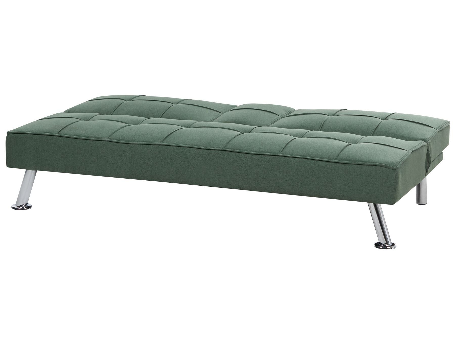 Sofa Bed ROXEN Fabric Dark Green 3 Seater