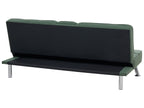 Sofa Bed ROXEN Fabric Dark Green 3 Seater