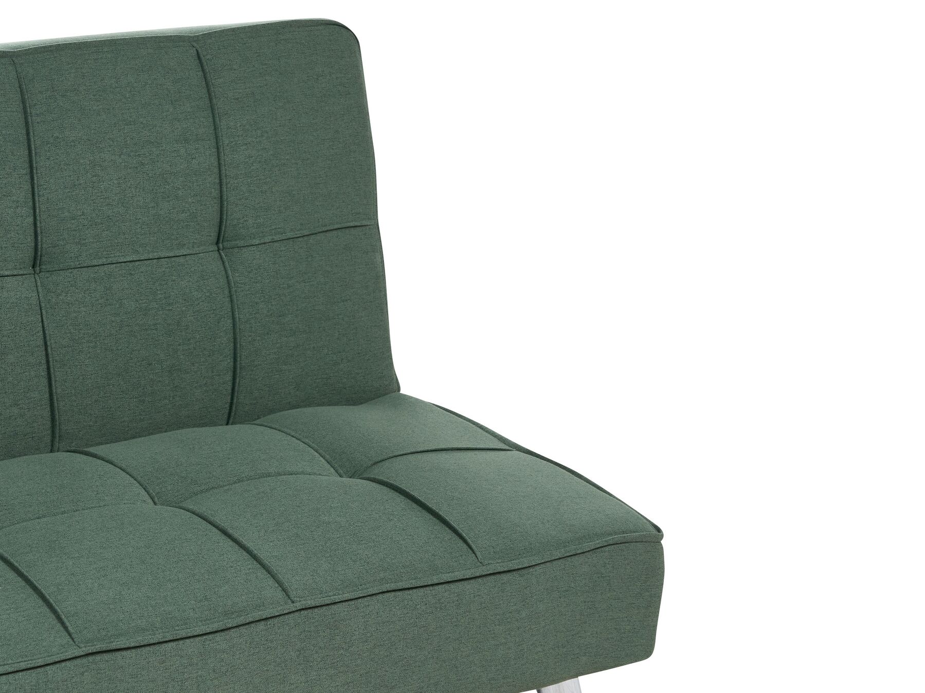 Sofa Bed ROXEN Fabric Dark Green 3 Seater
